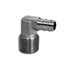 Stainless Steel Elbow 1/2" Male NPT x 3/8" Barb