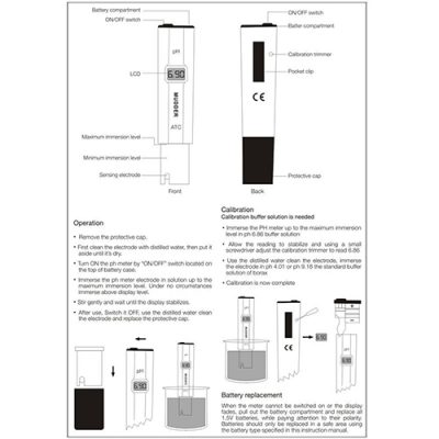 Dr.Meter Digital pH Tester With ATC