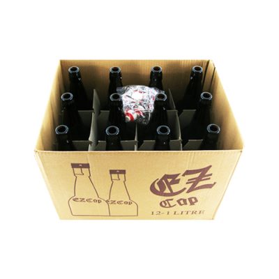 EZ Cap 1 Liter Glass Bottle Box