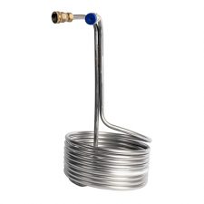 25' Stainless Steel Immersion Wort Chiller 3/8" with Garden Hose Adapters