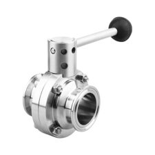 Stainless Steel 1.5" Tri-Clamp Pull Trigger Butterfly Valve