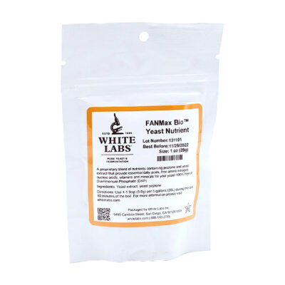 White Labs WLN2000 FANMax Bio Yeast Nutrient 1oz Package
