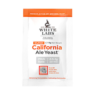 White Labs WLP001 California Dry Ale Yeast 11 g Sachet