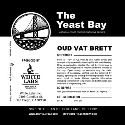 The Yeast Bay WLP4642 Oud Vat Brett Label